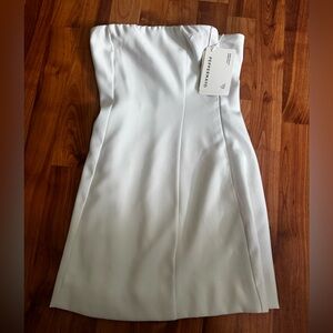 Peppermayo Ayanna White Strapless Mini Dress SOLD OUT ON WEBSITE (NEW WITH TAGS)